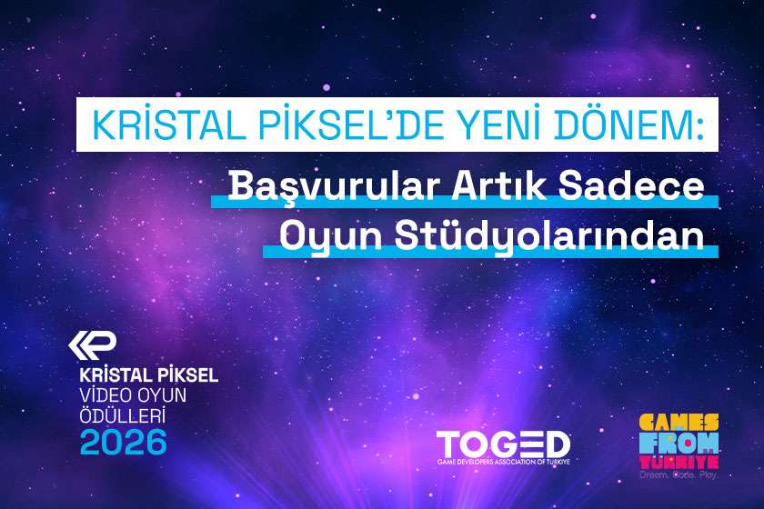 Kristal Piksel’de Yeni Dönem: Başvurular Artık Sadece Oyun Stüdyolarından